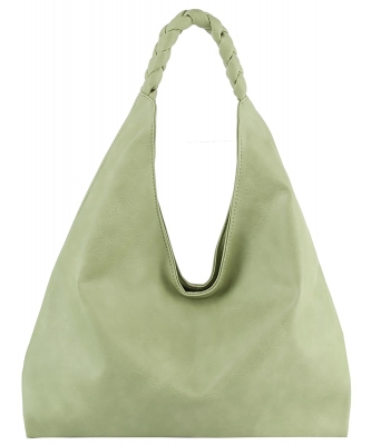 Braided Handle Shoulder Bag Hobo LMC002 SAGE